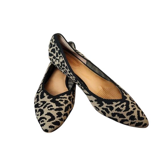 Corso Como Jullia Ballet Leopard Print Knit Slip-on Flats Sz 8.5 - Picture 1 of 9